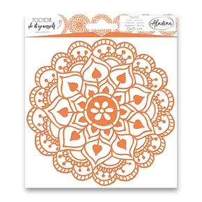 Kunststoff Schablone AladinE - Mandala 15 x 15 cm